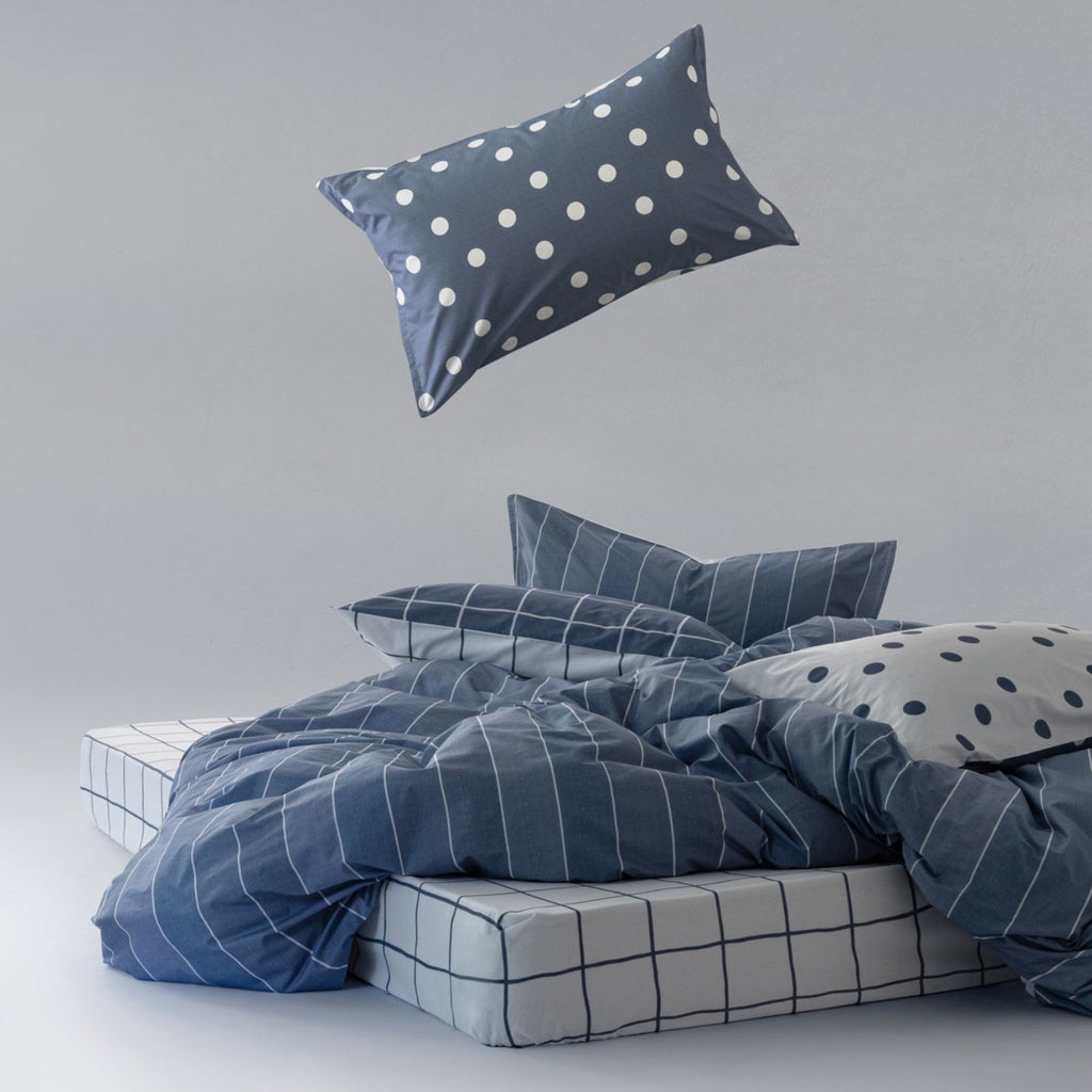 Completo Lenzuola Cogal "Milk" - 100% Cotone Naturale - Effetto Copriletto