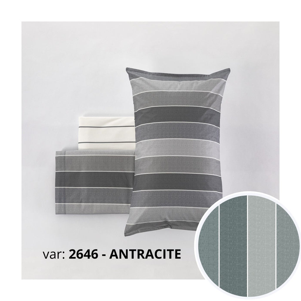 Completo Lenzuola Cogal "Milk" - 100% Cotone Naturale - Effetto Copriletto
