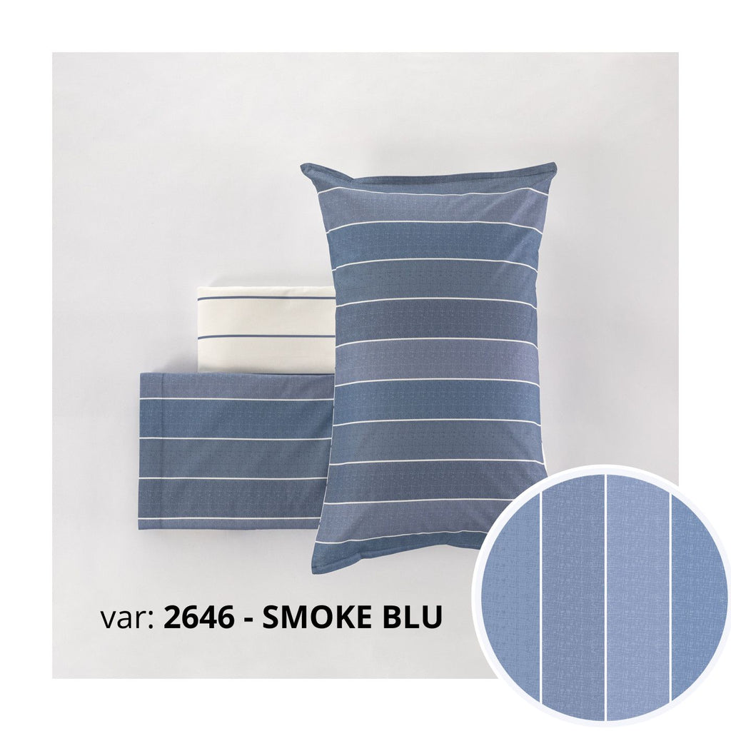 Completo Lenzuola Cogal "Milk" - 100% Cotone Naturale - Effetto Copriletto