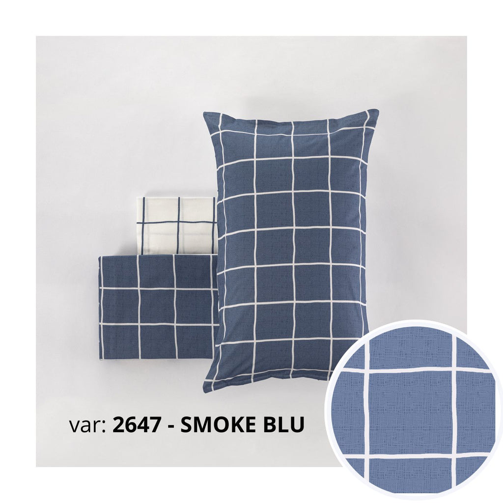 Completo Lenzuola Cogal "Milk" - 100% Cotone Naturale - Effetto Copriletto