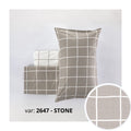 Completo Lenzuola Cogal "Milk" - 100% Cotone Naturale - Effetto Copriletto