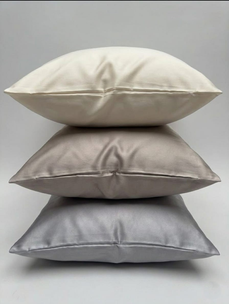 Federa Dreams "Seta Color" in 100% Pura Seta e Raso di Cotone - 50x80