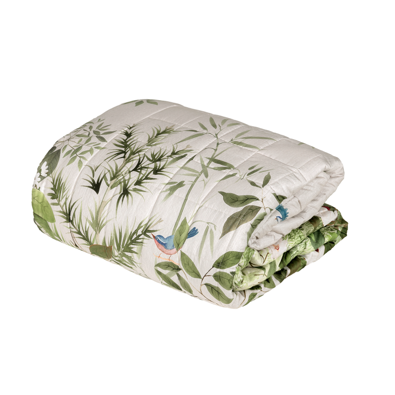 Quilt Matrimoniale Fazzini "Nara" - Raso 300TC e Stampa Digitale - 270x270 cm