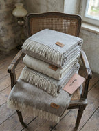 PLAID "Navigli Nat" in 100% Lana Vergine - 130x170 cm - Marzotto Home 1836