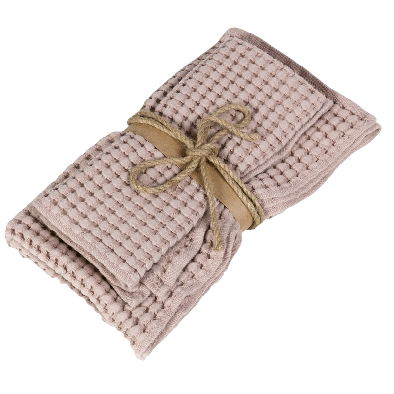 Coppia Asciugamano e Ospite Fazzini NETTARE in Cotone Stone Washed