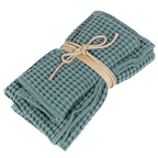 Coppia Asciugamano e Ospite Fazzini NETTARE in Cotone Stone Washed
