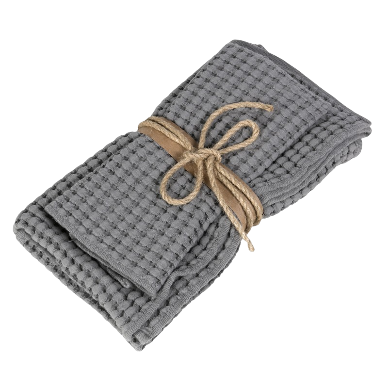 Coppia Asciugamano e Ospite Fazzini NETTARE in Cotone Stone Washed