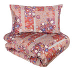 Kiyomi - Parure Copripiumino Matrimoniale – Raso di Cotone – Made in Italy - Fazzini
