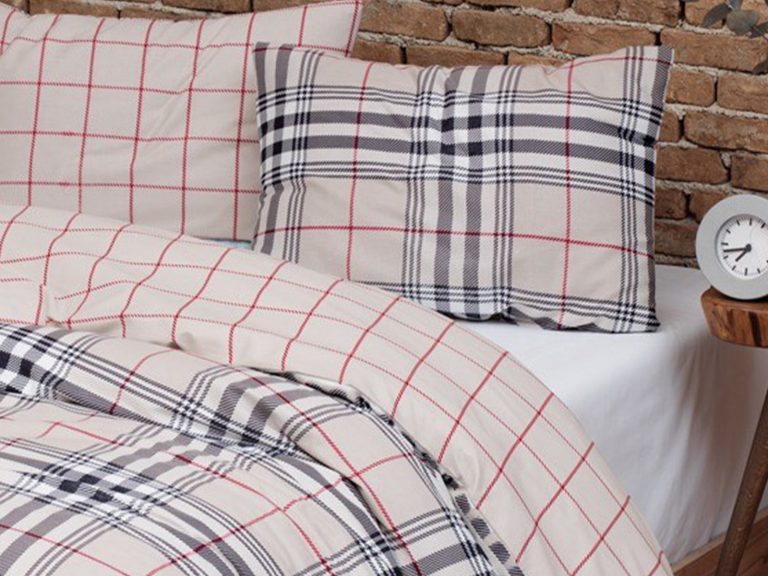 Parure Copripiumino Daunex Infinity Dis. Boston - In 100% Puro Cotone Naturale Stile Rustico Montano
