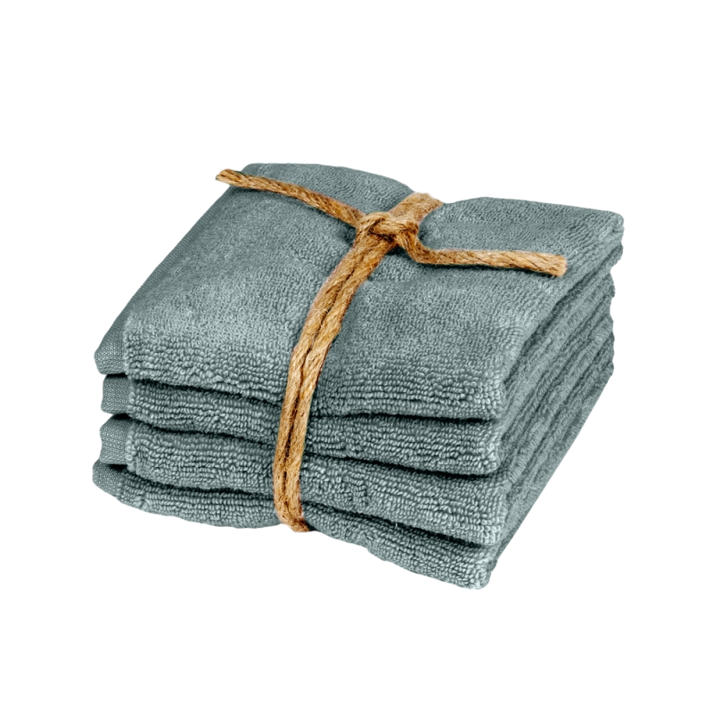 Set 4 Lavette Fazzini "Coccola" - Microcotone Zero Twist 550 gr/mq - 30x30 cm