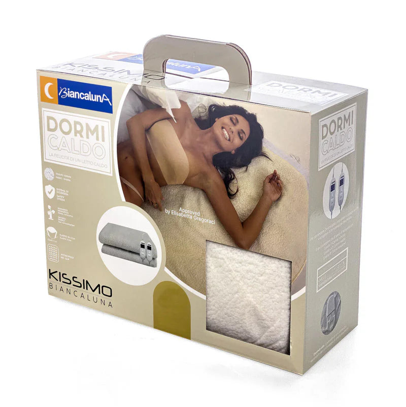 Biancaluna Dormicaldo – Coperta Termica in Sherpa con Telecomando - Biancaluna