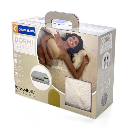 Biancaluna Dormicaldo – Coperta Termica in Sherpa con Telecomando - Biancaluna