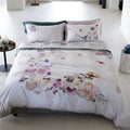 Completo Letto Matrimoniale Galizzi "Cassandra" - Raso di Cotone Effetto Ricamato