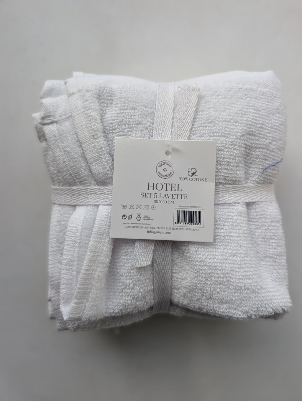 Set 5 Lavette Easy Home Grecale 30x30 cm - 100% Cotone