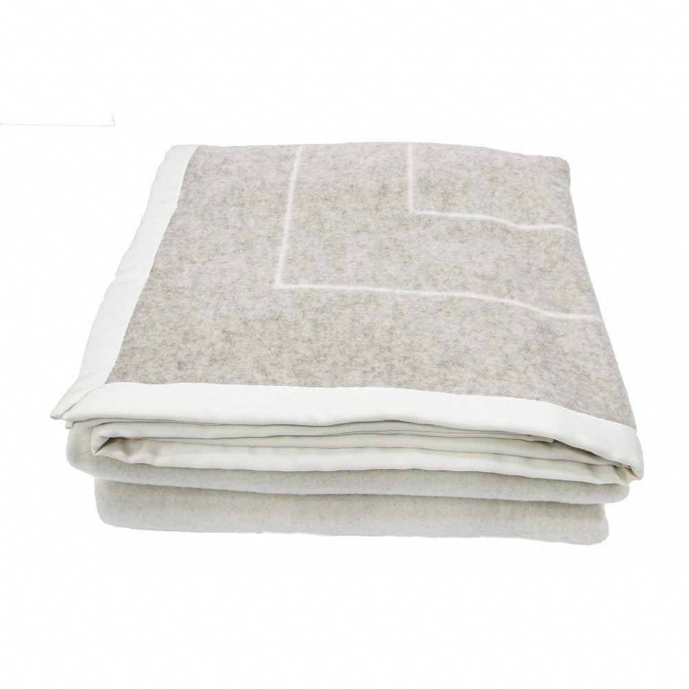 Coperta "Swan" in Lambswool di Merino Australiano - 230x250 cm - SOMMA