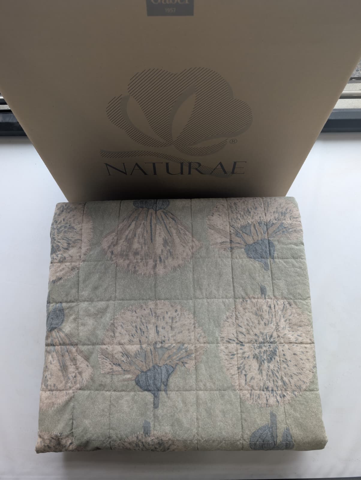 Copriletto Trapuntato "Tara" - Matrimoniale 260x265 in Madapolam di Cotone - Gabel Naturae