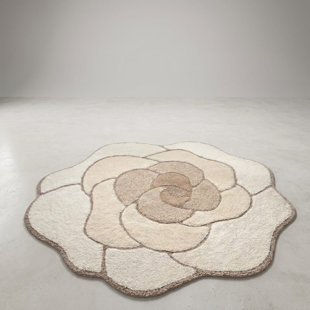 Tappeto Bagno Sagomato Home Philosophy "Rosa" - 100x105 cm - Antiscivolo Geko Grip