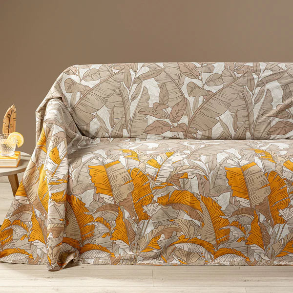 Telo Arredo Copridivano Caleffi GranDecor "Forest" - 100% Cotone