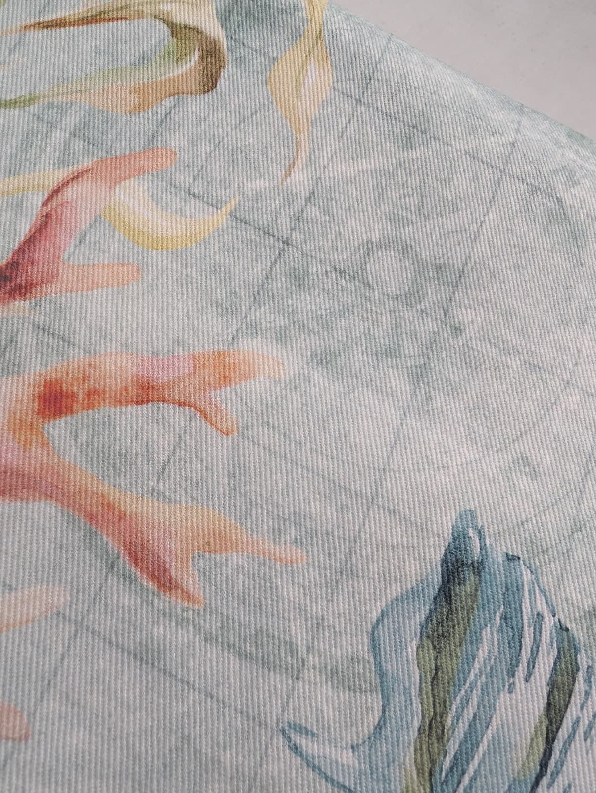 Tovaglia Vingi Tiffany Modello 32 - Stampa Digitale Marina con Coralli e Conchiglie