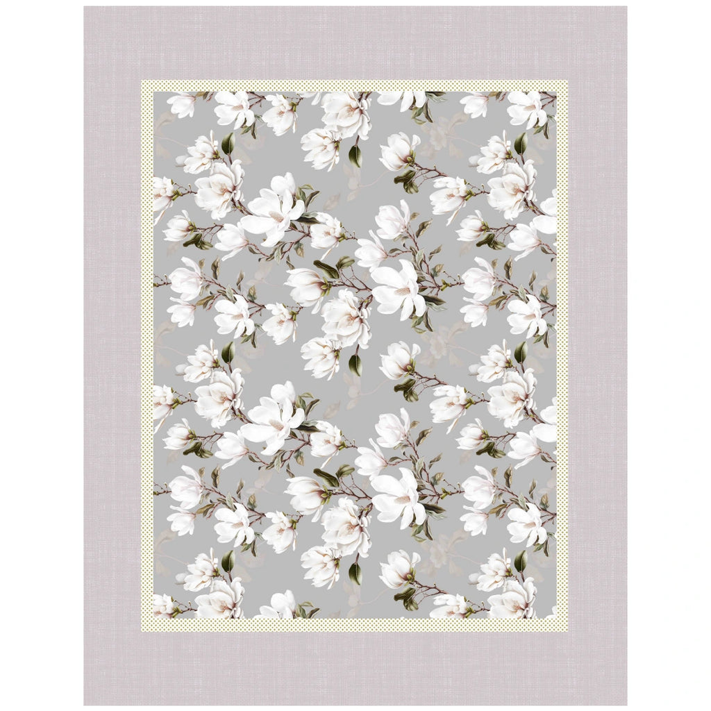 Tovaglia Vingi "Scelto da Benedetta Parodi" - Modello Tiffany 42 - Magnolia e Grigio Polvere