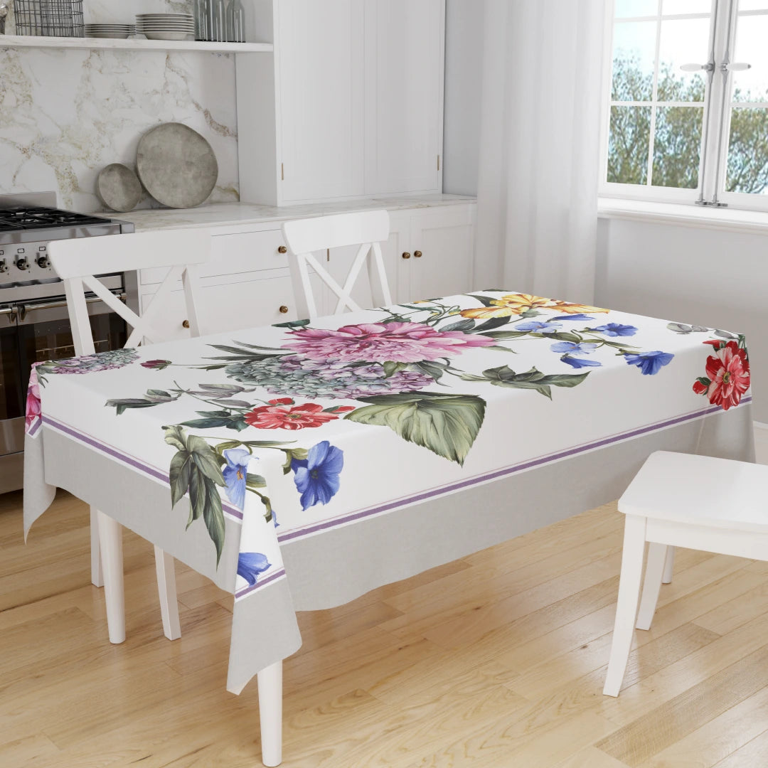 Tovaglia Vingi "Scelto da Benedetta Parodi" - Modello Tiffany 43 - Stampa Digitale Floreale