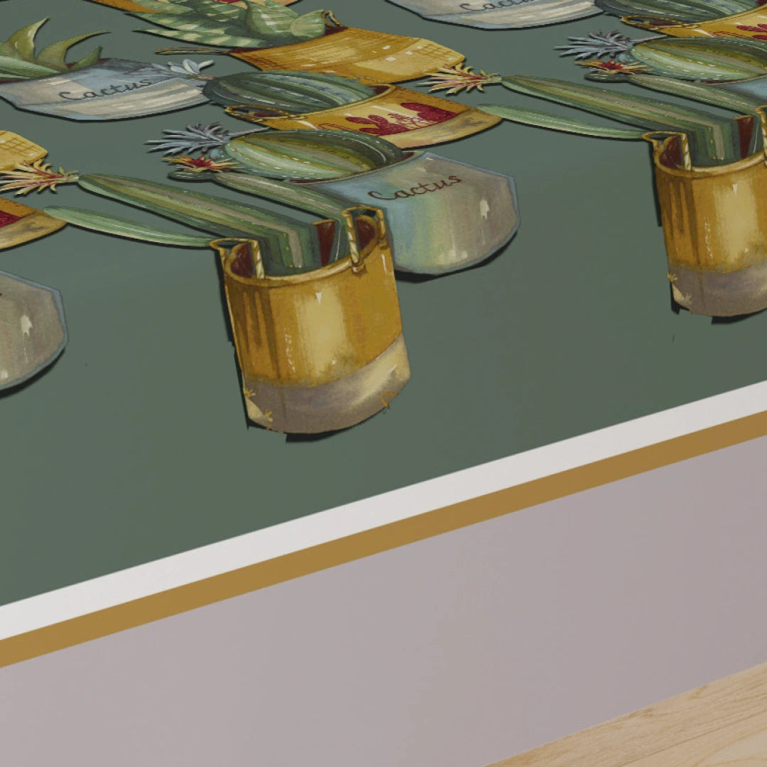 Tovaglia Vingi "Scelto da Benedetta Parodi" - Modello Tiffany 46 - Cactus e Succulente