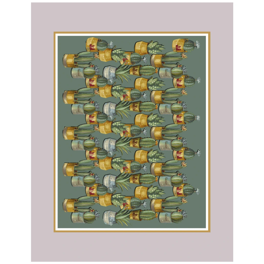 Tovaglia Vingi "Scelto da Benedetta Parodi" - Modello Tiffany 46 - Cactus e Succulente