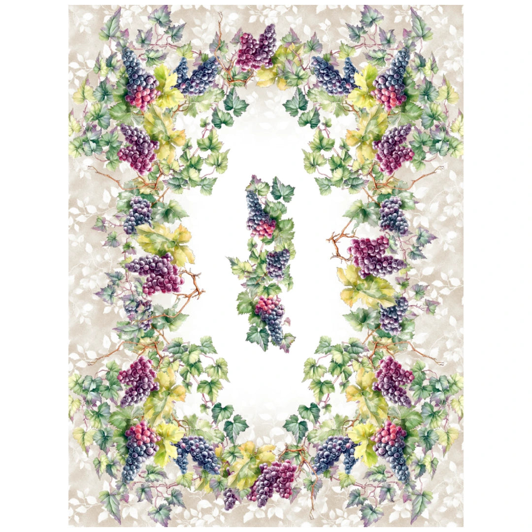 Tovaglia Vingi "Scelto da Benedetta Parodi" - Modello Tiffany 47 - Stampa Digitale Uva