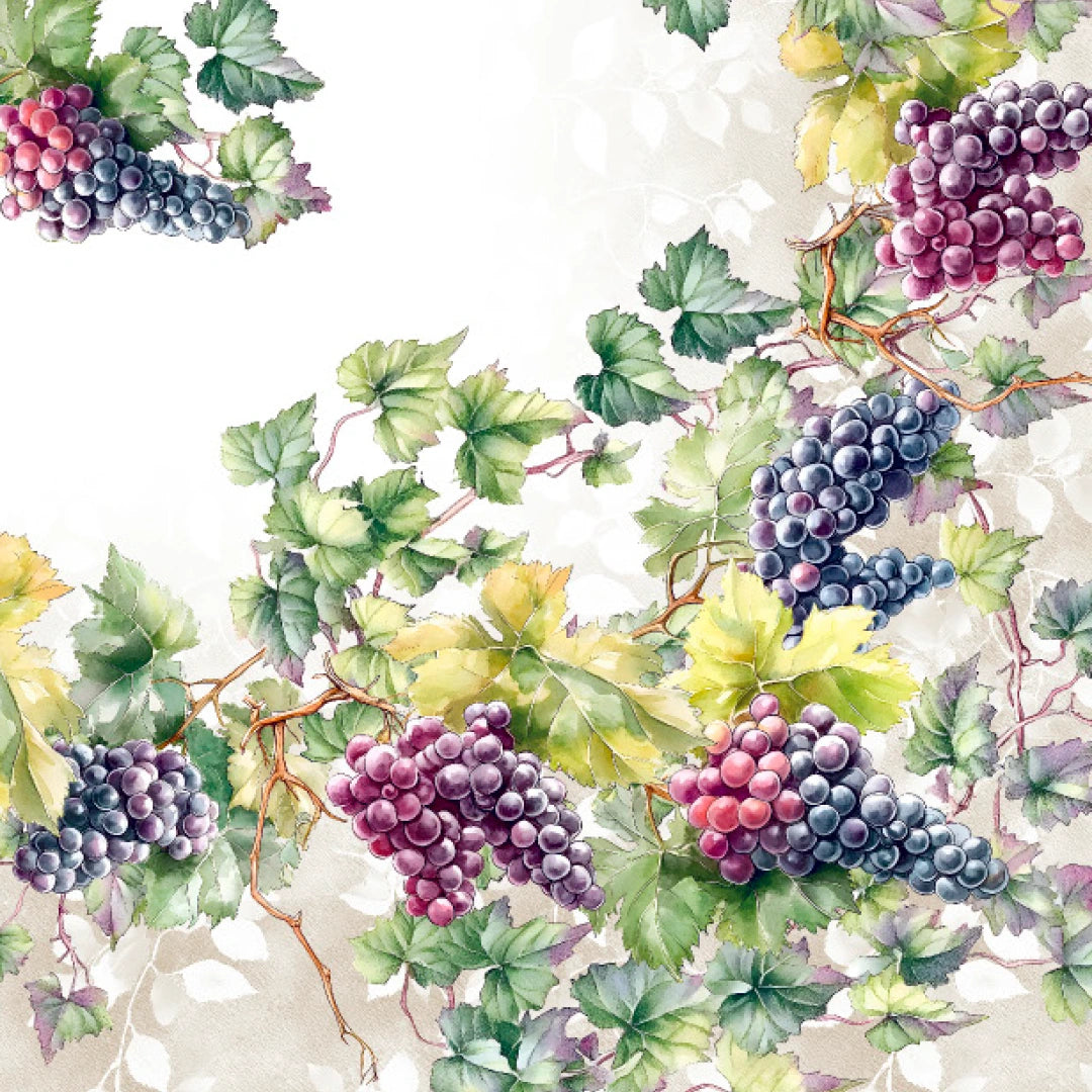 Tovaglia Vingi "Scelto da Benedetta Parodi" - Modello Tiffany 47 - Stampa Digitale Uva