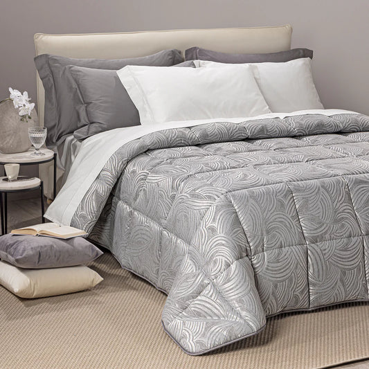 Trapunta Matrimoniale Apollo Dreaming – Raso Jacquard Naturale Elegante
