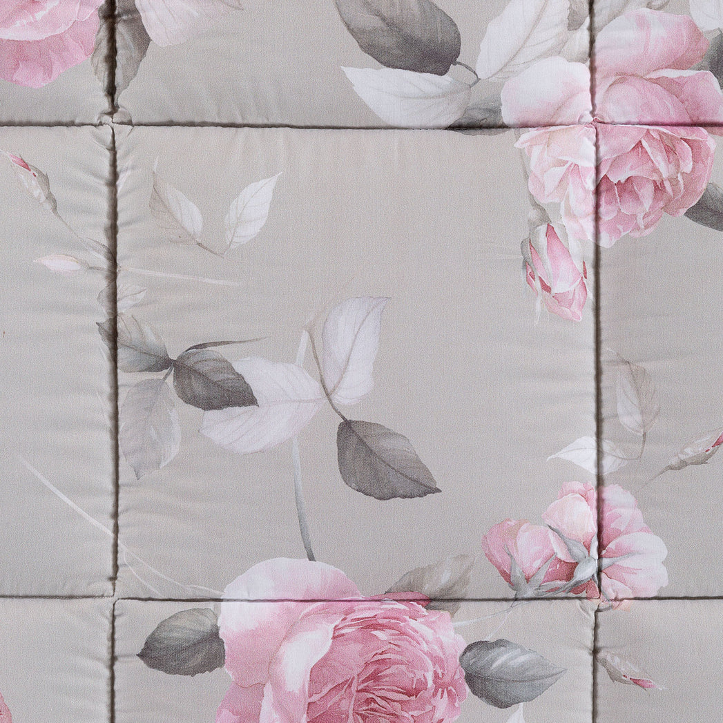 Trapunta Matrimoniale Bella Rosa Dreaming – Raso di Cotone Rosa Elegante