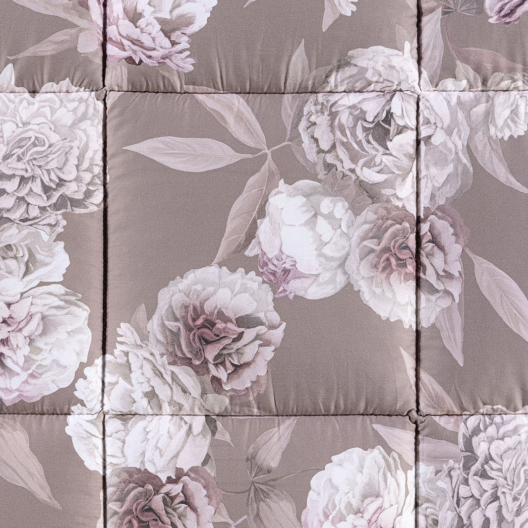 Rosa Bianca  - Trapunta Matrimoniale in Raso di Cotone - Caleffi