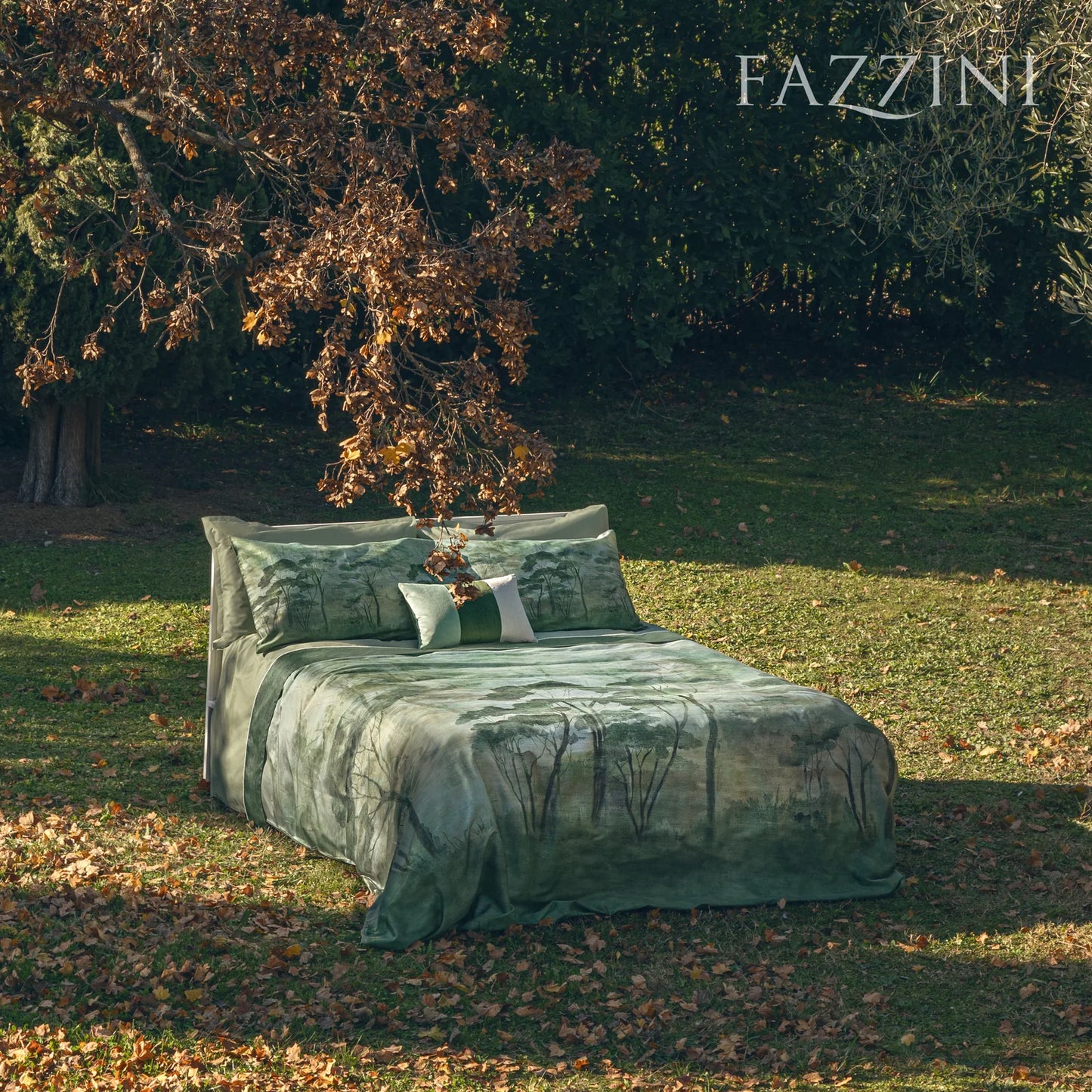 Nemora – Completo Lenzuola in Raso di Cotone by Fazzini