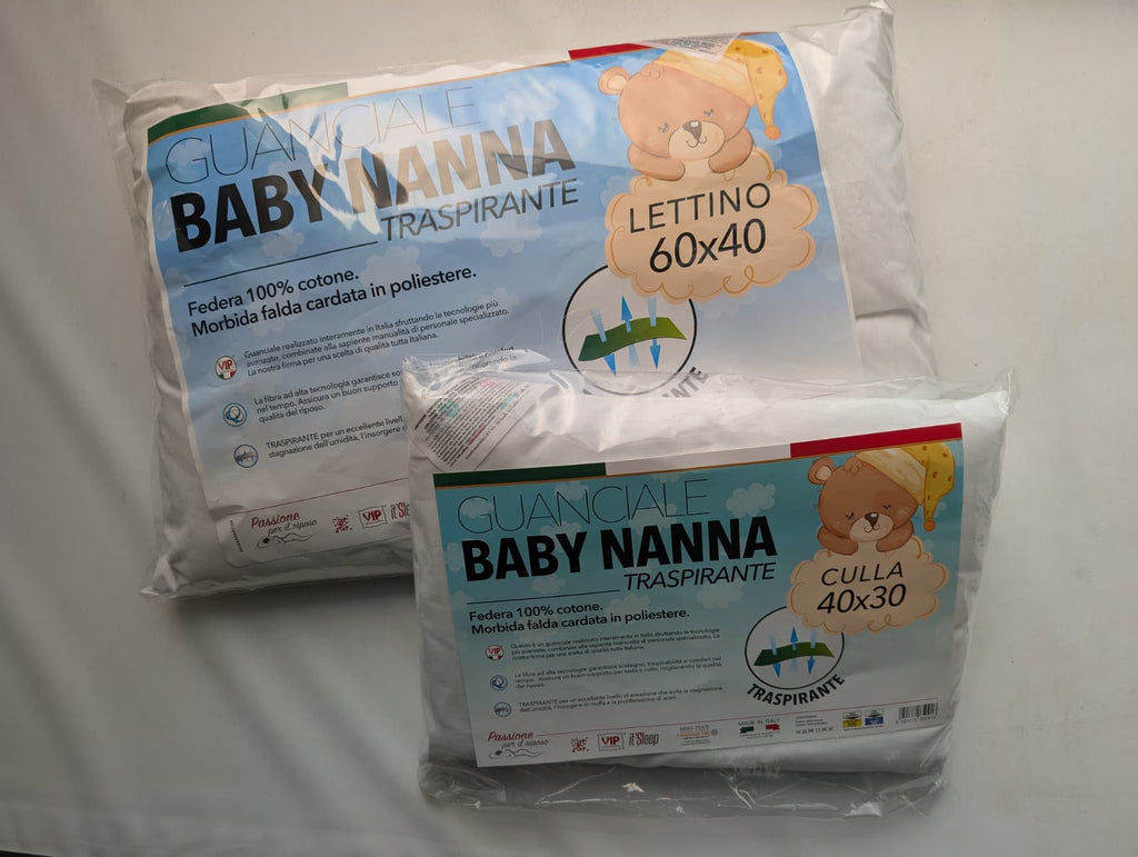 Guanciale Baby Nanna Very Important Pillow - Alta Traspirabilità - Culla e Lettino