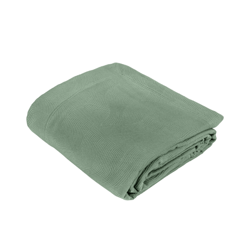 Copriletto ZEN Fazzini – Eleganza essenziale in puro cotone jacquard