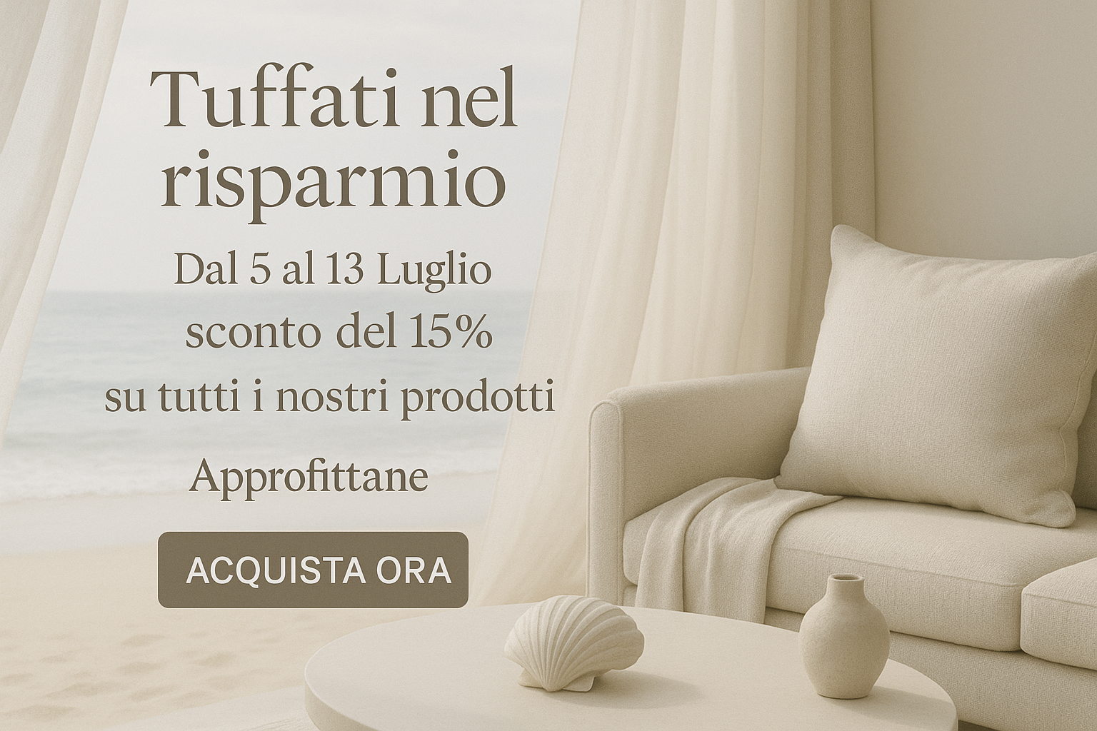 Tuffati nel risparmio - Sconto del 15%