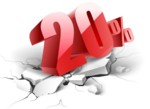 Sconto del 20 per cento