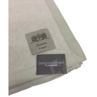 Coperta Matrimoniale LaneRossi Cachemire Giunone Bianco Grig