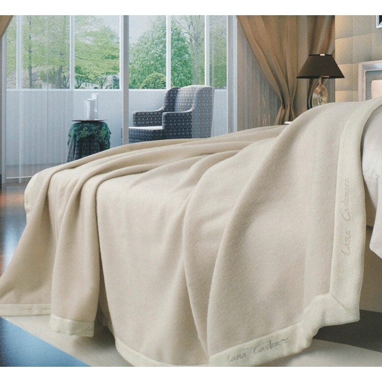 Coperta Matrimoniale LaneRossi Cashmere Merino Fior di Loto 