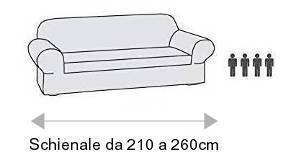 Copridivano 4 posti Smile misura