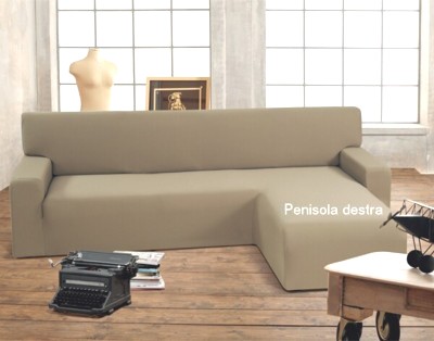 TAOCOCO Copridivano con Penisola Elasticizzato Chaise Longue Sofa Cove