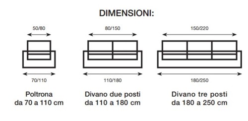 Copridivano Gabel Poncho Roma misura