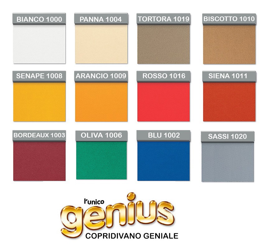 Copriletto angolare Genius Living colori