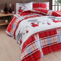 Copripiumino Singolo Daunex Meribel Rosso