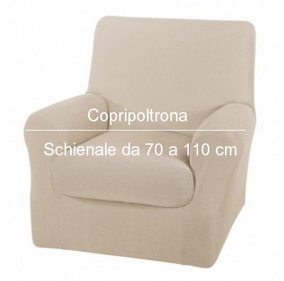 Copripoltrona Caleffi Melange misura