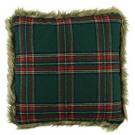 Cuscino Arredo Tartan Verde