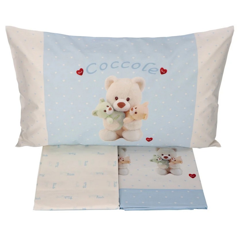 Lenzuolo singolo Trudi Coccole Azzurro