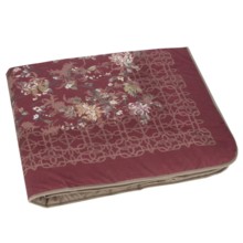 Plaid Imbottito Felpato Gabel Nuvola Bordeaux