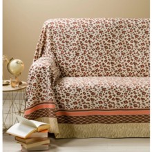 Telo Arredo Grandecor Caleffi Leopard Arancio