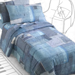Trapunta Singola Gabel Denim